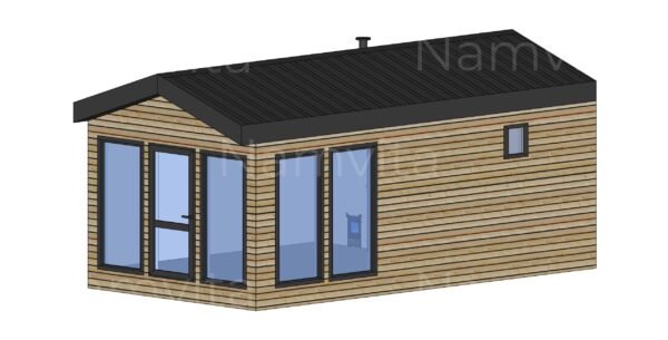 Modulinis Namas/Pirtis – “Cezaris” 3.6x7m – Pagal Užsakymą