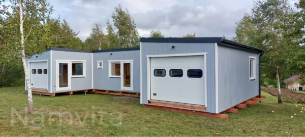 Karkasinis – Modulinis Namas “U FORMA” – 79 m2