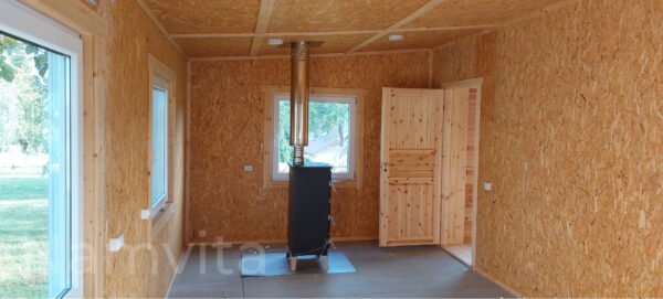 Karkasinis – Modulinis Namas “U FORMA” – 79 m2