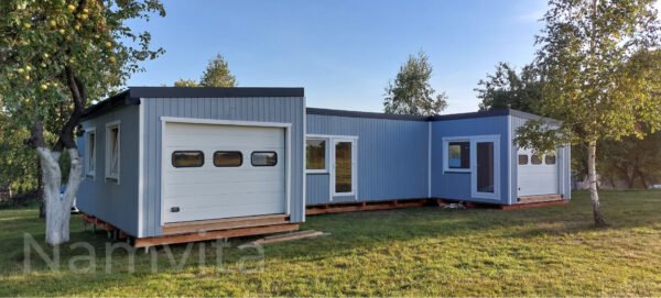 Karkasinis – Modulinis Namas “U FORMA” – 79 m2