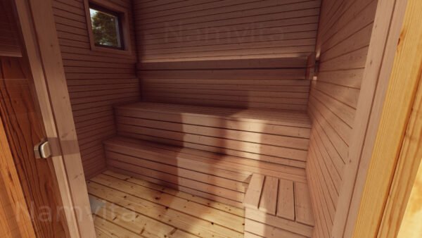 Modulinis Namas – Pirtis “Klaudijus” – 4x10m + Terasa 2.5×10m