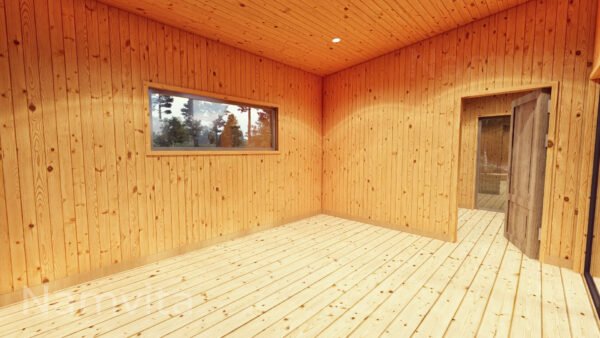 Modulinis Namas – Pirtis “Klaudijus” – 4x10m + Terasa 2.5×10m