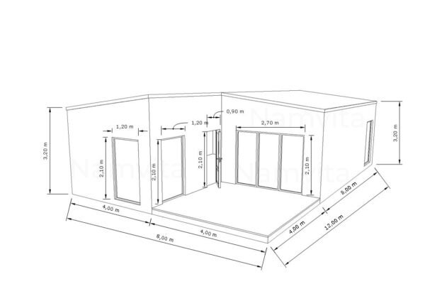 Modulis Namas “Adrianas” – 80m2