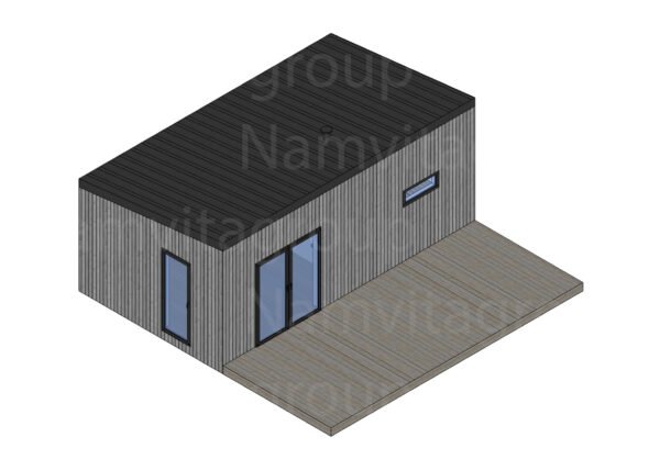 Modulinė Pirtis – “Rasa” 4 x 7 m. – Pagal užsakymą