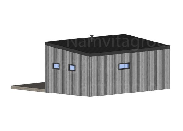 Modulinė Pirtis – “Rasa” 4 x 7 m. – Pagal užsakymą
