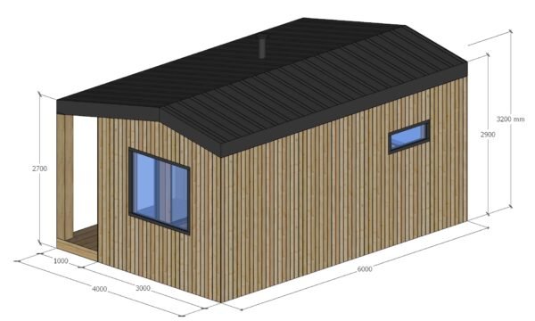 Modulinė Pirtis – “Arctic” 4 x 6 m. – Pagal užsakymą