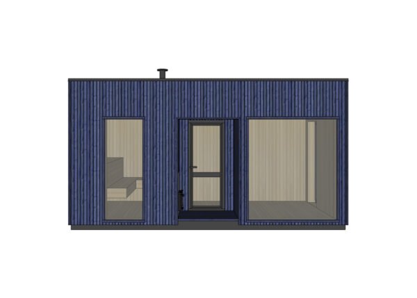 Modulinė Pirtis – “Narvikas” 2,50 x 5,50 m. – Pagal užsakymą