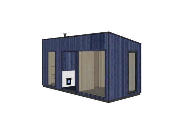 Modulinė Pirtis – “Narvikas” 2,50 x 5,50 m. – Pagal užsakymą